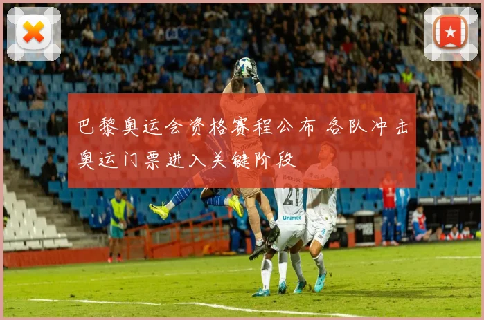 巴黎奥运会资格赛程公布 各队冲击奥运门票进入关键阶段