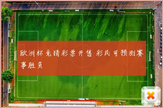欧洲杯竞猜彩票开售 彩民可预测赛事胜负