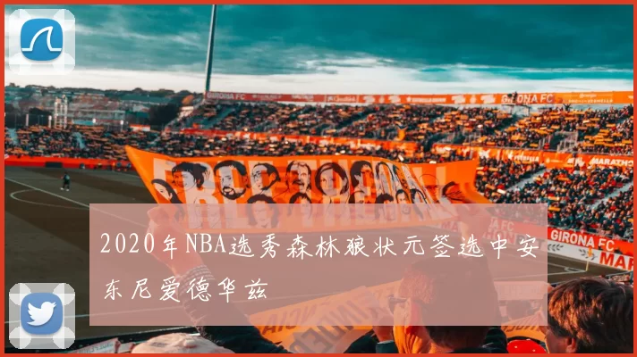 2020年NBA选秀森林狼状元签选中安东尼爱德华兹
