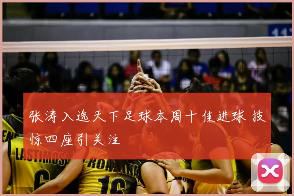 张涛入选天下足球本周十佳进球 技惊四座引关注